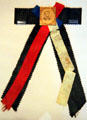 Abraham Lincoln mourning ribbon with photo at Cleveland History Center. Cleveland, OH.