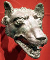 Roman bronze Wolf Head at Cleveland Museum of Art. Cleveland, OH.