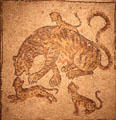 Roman floor mosaic of Tigress & Cub at Cleveland Museum of Art. Cleveland, OH.