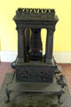Cast iron stove in Jonathan Goldsmith House at Hale Farm. Cleveland, OH.
