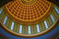 Dome interior of Oklahoma State Capitol. Oklahoma City, OK.