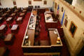 Dias of Senate chamber in Oklahoma State Capitol. Oklahoma City, OK.