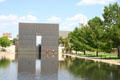 Gate & reflecting pool of Oklahoma City National Memorial. Oklahoma City, OK.