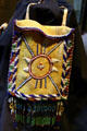 Apache Indian beaded buckskin bag at Omniplex museum. Oklahoma City, OK.