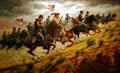 Painting of Mackenzies 4th Regiment at Palo Duro by Joe Grandee at National Cowboy Museum. Oklahoma City, OK.