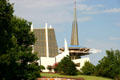 Prayer Tower & Christ's Chapel of Oral Roberts University. Tulsa, OK.