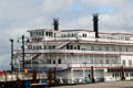 Columbia Queen tourist riverboat visiting Columbia River Maritime Museum. Astoria, OR.