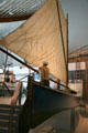 Sailing gillnetter fishing boat at Columbia River Maritime Museum. Astoria, OR.