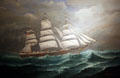 Painting of American full-rigged ship Charmer by C. Volquard at Columbia River Maritime Museum. Astoria, OR.