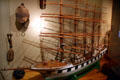 Model of Ocean Pride sailing ship at Columbia River Maritime Museum. Astoria, OR.