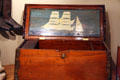 Seaman's sea chest at Columbia River Maritime Museum. Astoria, OR.
