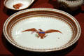 Chinese export porcelain dish with American eagle at Columbia River Maritime Museum. Astoria, OR.