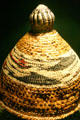 Traditional Makah cedar rain hat in Astoria Heritage Museum, Astoria, OR