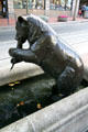 Bear statue of "Animals in Pools" by Georgia Gerber. Portland, OR.