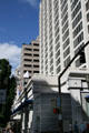 Hilton Executive Tower & Broadway streetscape. Portland, OR.