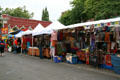 Crafts market at Ankeny Square. Portland, OR.