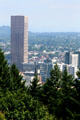 U.S. Bancorp Tower above skyline of Portland. Portland, OR.