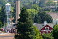 Thomas Kay Woolen Mill & Mission Mill Museum seen from Oregon State Capitol dome. Salem, OR.