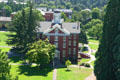 Waller Hall at Willamette University seen from Oregon State Capitol Dome. Salem, OR.
