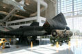 Tail & engine view of Lockheed SR-71A at Evergreen Aviation & Space Museum. OR.