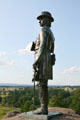 General G.K. Warren monument near Little Round Top at Gettysburg National Military Park. Gettysburg, PA.