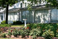 Garden beside home at Eisenhower National Historic Site. Gettysburg, PA.