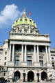 Pennsylvania Capitol western facade. Harrisburg, PA.