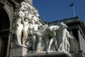 Sculpted group in front of Pennsylvania Capitol. Harrisburg, PA.