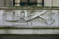 Art Deco relief of Steam Shovel on North Office Building of State Government complex. Harrisburg, PA.