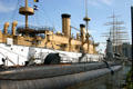 Cruiser Olympia & Submarine Becuna at Independence Seaport Museum. Philadelphia, PA.