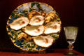 Rutherford B. Hayes oyster plate in Liberty Museum. Philadelphia, PA.