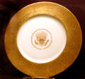 Dwight D. Eisenhower White House formal dinner plate in Liberty Museum. Philadelphia, PA.