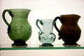 South Jersey traditional glass pitchers at Philadelphia Museum of Art. Philadelphia, PA.