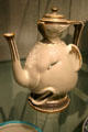 Coffee pot in shape of elephant head by Marc-Louis-Emmanuel Solon of Sèvres at Philadelphia Museum of Art. Philadelphia, PA.
