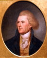 Portrait of Thomas Jefferson by Charles Willson Peale in National Portrait Gallery. Philadelphia, PA.