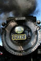 Nose of Canadian Pacific steam locomotive 2317 at Steamtown. Scranton, PA.