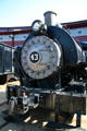 Nose of 0-4-0T Saddle Tank steam locomotive by Vulcan Iron Works at Steamtown. Scranton, PA.