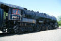 Reading 2-8-0 steam locomotive 2124 by Baldwin Locomotive Works rebuilt as 4-8-4 at Steamtown. Scranton, PA.