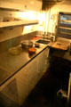 Kitchen aboard Erie business car #3 at Steamtown. Scranton, PA.