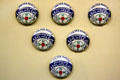 Labor union buttons at Steamtown. Scranton, PA.