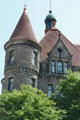 Ashlar mansion with turrets & towers. Scranton, PA.