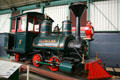 Steam locomotive Olomana #3 from Oahu, HI at Railroad Museum of Pennsylvania. Strasburg, PA