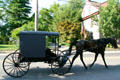 Amish wagon on Main Street. Strasburg, PA.