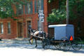 Amish wagon on Main Street. Strasburg, PA.