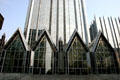 Pointed galleries of Wintergarden solarium of PPG Place. Pittsburgh, PA.