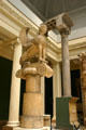 Antique column art in gallery of architectural reproductions at Carnegie Museum. Pittsburgh, PA.