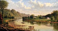 House & Farm on Allegheny River painting by William C. Wall at Carnegie Museum of Art. Pittsburgh, PA.