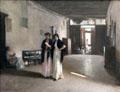 Venetian Interior painting by John Singer Sargent at Carnegie Museum of Art. Pittsburgh, PA.