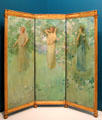 Morning Glories painting on three panels by Thomas Wilmer Dewing at Carnegie Museum of Art. Pittsburgh, PA.