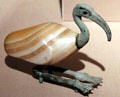 Egyptian ibis figure of bronze & onyx at Carnegie Museum of Art. Pittsburgh, PA.